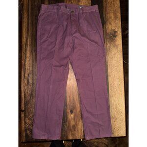 Bonobos Men’s The Original Chino Pants – 34x30 – Maroon – Slim Fit